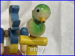 RARE ORIGINAL Vintage Wooden Donald Duck, made in Occupied Japan by JayMar Toys
