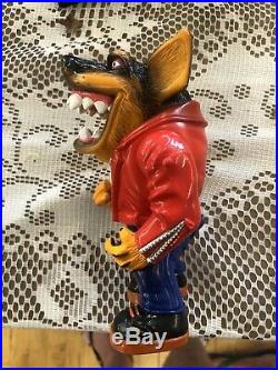 RARE VINTAGE 1996 Street SHARKS Wise Designs Muscle Mutts Figure TOY DOG Gutter