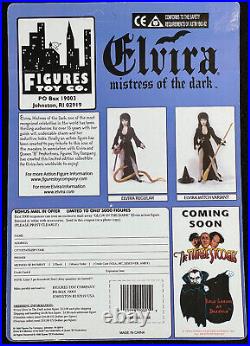 RARE VINTAGE Figures Toy Co #001, #002, #003 Elvira Action Figures UNPUNCHED MIP