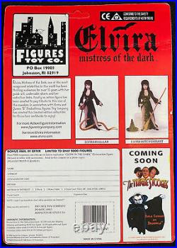 RARE VINTAGE Figures Toy Co #001, #002, #003 Elvira Action Figures UNPUNCHED MIP