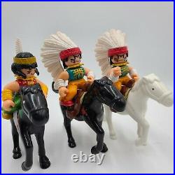RARE VTG Indian Toy Figure Horse Lot Collectable Hard to Find