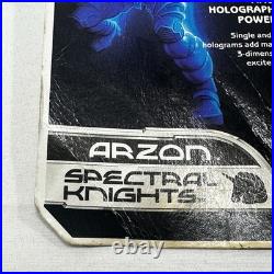 RARE VTG NEW SEALED ON CARD 1987 Hasbro Visionaries Spectral Knights ARZON