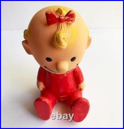 RARE Vintage 1960s HUNGERFORD Peanuts Gang 7 SALLY Toy Figure United Features