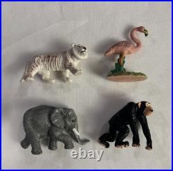 RARE Vintage 1987 Metro Zoo Complete Set of 4 Figures McDonald's Regional HTF