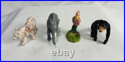 RARE Vintage 1987 Metro Zoo Complete Set of 4 Figures McDonald's Regional HTF