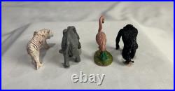 RARE Vintage 1987 Metro Zoo Complete Set of 4 Figures McDonald's Regional HTF