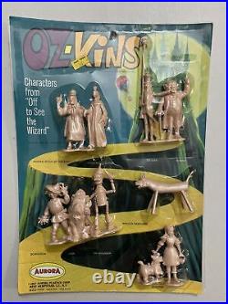 RARE Vintage Aurora OZ-KINS Wizard of Oz Plastic Figures Complete Set 1967 MOC