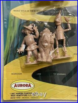 RARE Vintage Aurora OZ-KINS Wizard of Oz Plastic Figures Complete Set 1967 MOC