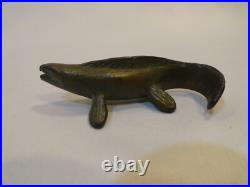 RARE Vintage SRG Metal Mosasaur Mosasaurus PREHISTORIC Reptile Dinosaur Figurine