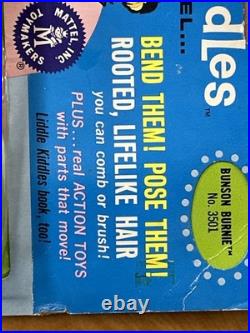 RARE Vintage Sealed Liddle Kiddles Mattel Bunson Bernie 3501 Firefighter 1965