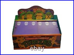 RARE Vintage Teenage Mutant Ninja Turtles Toy Box Chest TMNT AMERICAN TOY 1990