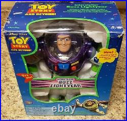 RARE Vintage Toy Story Interstellar Buzz Lightyear 1999 Purple Box Disney Pixar