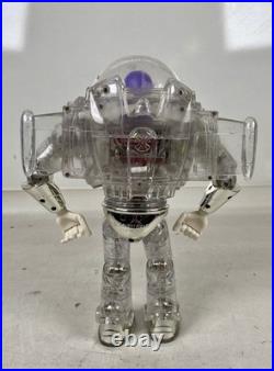 RARE Vintage Toy Story Interstellar Buzz Lightyear Clear/Chrome Thinkway