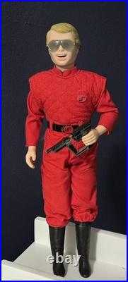 RARE Vintage V Enemy Visitor 12-inch Action Figure w Gun and Shades PRISTINE