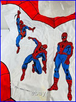 RARE vtg 1977 Marvelmania Marvel Spiderman Inflatable Toy Raft see pics