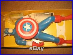 REMCO CAPTAIN AMERICA 12 inch action figure toy in original package/ box vintage