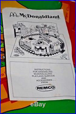 REMCO McDonaldland McDonald's Playset plus Figures 1976