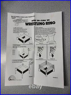 RESTORED VINTAGE 1980's LJN WWF WRESTLING SUPERSTARS SLING'EM-FLING'EM RING