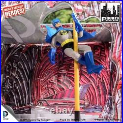RETIRED 2015 Figures Toy Co. Vintage Style Mego 8 Figure Batman BATCAVE DC New