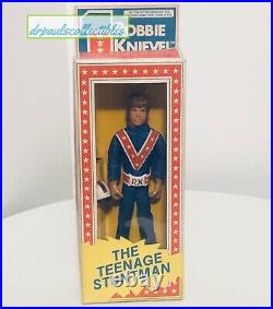ROBBIE KNIEVEL figure withhelmet IDEAL 1976 The Teenage Stuntman MIB Ultra Rare