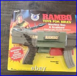 Rambo Arco Vintage 1985 Nach8ne Gun & Scabbard Toy Works New Sealed RARE HTF
