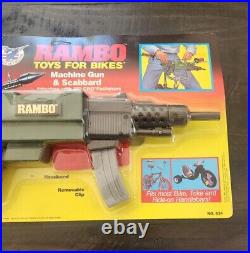 Rambo Arco Vintage 1985 Nach8ne Gun & Scabbard Toy Works New Sealed RARE HTF