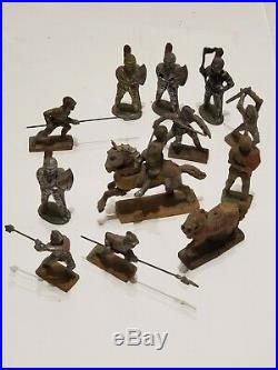 Rare 1930s Elastolin Composition Germany Castle With Figures