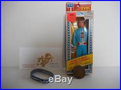 Rare 1976 Ideal Evel Knievel Flexible Action Figure Mint In Box NOS & Coin