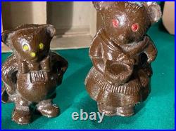 Rare Lansing Slik Toys Slik-Ite Goldilocks & 3 Bears Composition Figures in Box