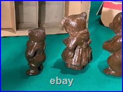 Rare Lansing Slik Toys Slik-Ite Goldilocks & 3 Bears Composition Figures in Box