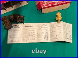 Rare Lansing Slik Toys Slik-Ite Goldilocks & 3 Bears Composition Figures in Box Rare Lansing Slik Toys Slik-Ite Goldilocks & 3 Bears Composition Figures in Box