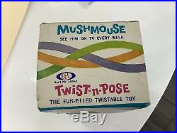 Rare Mushmouse Ideal Twist N Pose 1965 Figure Nm In Box Complete Hanna Barbera
