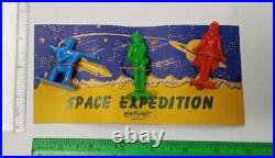 Rare New Vintage Plasticraft Space Expedition Plastic Toys Spaceman Figures