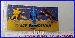 Rare New Vintage Plasticraft Space Expedition Plastic Toys Spaceman Figures