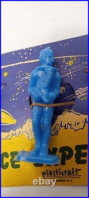 Rare New Vintage Plasticraft Space Expedition Plastic Toys Spaceman Figures