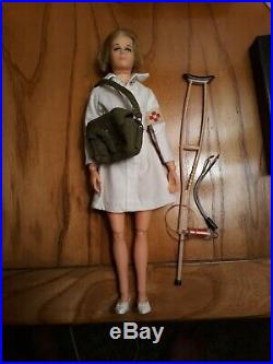 Rare Toy 1967 Vintage Gi Joe Gi Action Girl Nurse Female Doll Figure