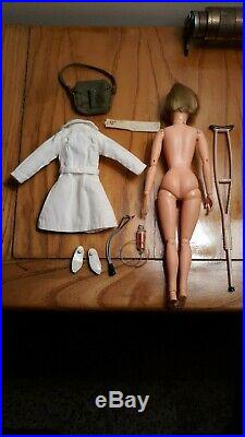 Rare Toy 1967 Vintage Gi Joe Gi Action Girl Nurse Female Doll Figure