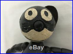 Rare Vintage 1922 Pat Sullivan Felix The Cat 8in Wood Jointed Figure Toy