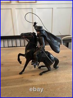 Rare Vintage 1960's Heartland Zorro Figure & Horse Tornado Action Figure Disney