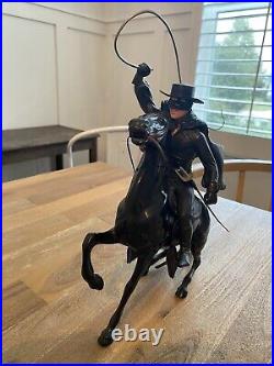 Rare Vintage 1960's Heartland Zorro Figure & Horse Tornado Action Figure Disney