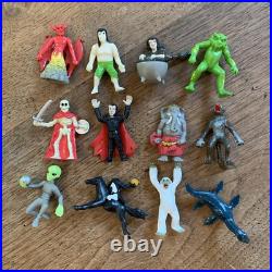 Rare Vintage 1970s Monster Movie Mini Figures by K Toys Lot of 12