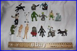 Rare Vintage 1970s Monster Movie Mini Figures by K Toys Lot of 16