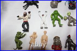 Rare Vintage 1970s Monster Movie Mini Figures by K Toys Lot of 16