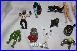 Rare Vintage 1970s Monster Movie Mini Figures by K Toys Lot of 16