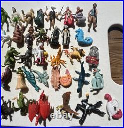 Rare Vintage 1970s Monster Movie Mini Figures by K Toys Lot of 46 MINT HTF