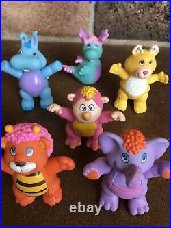 Rare Vintage 1985 Disney THE WUZZLES Lot of 6 Toy Figures by Hasbro