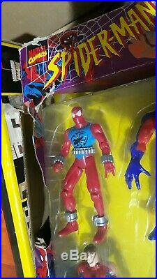 Rare Vintage 1997 Spiderman Toy Biz 8 Piece Figure Set Sealed MIB