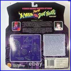Rare Vintage'97 TOY BIZ X-Men VS Street Fighter Magneto Ryu Figures Sealed 50Q