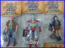 Rare Vintage Captain Planet & The Planeteers With Rings Action Figures Lot Of 8