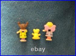 Rare Vintage Polly Pocket 1996 Polly's Toy Land Storybook 2 Figures + Teddy Bear
